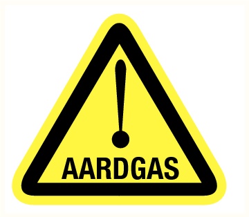 11500353161 Sticker Aardgas geel 90mm